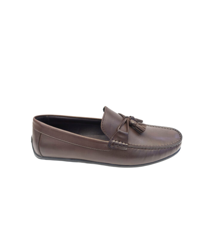 MOCASSINS CUIR CONFORTABLE AVEC LANGUETTE